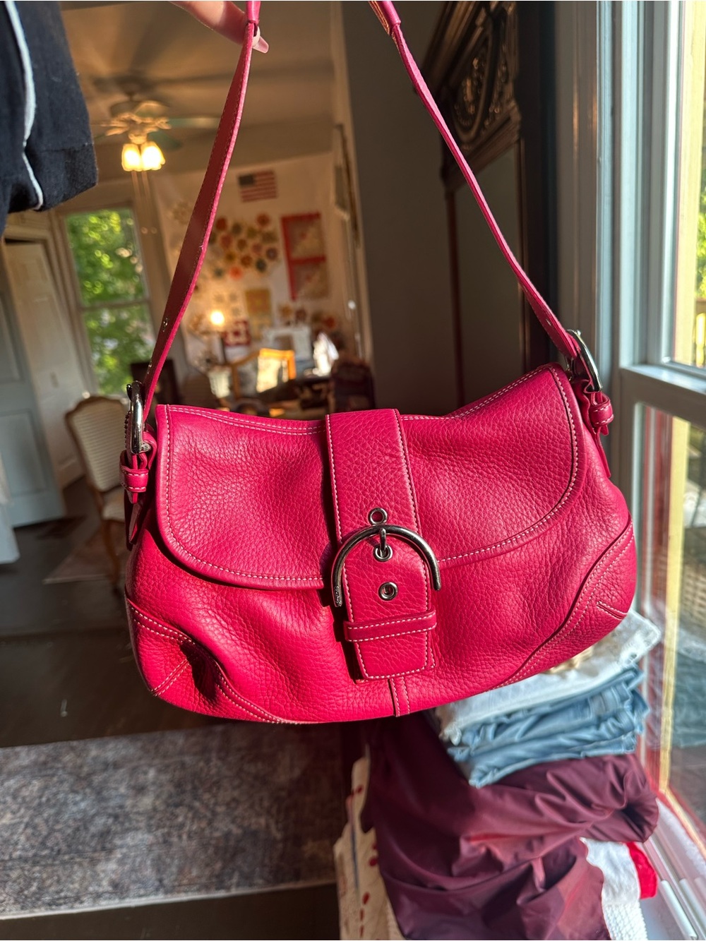 Women’s Fuchsia Coach SoHo